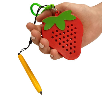 Kaiko Strawberry Magnetic Pad Keyring - Portable Sensory Fidget Tool
