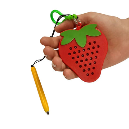 Kaiko Strawberry Magnetic Pad Keyring - Portable Sensory Fidget Tool