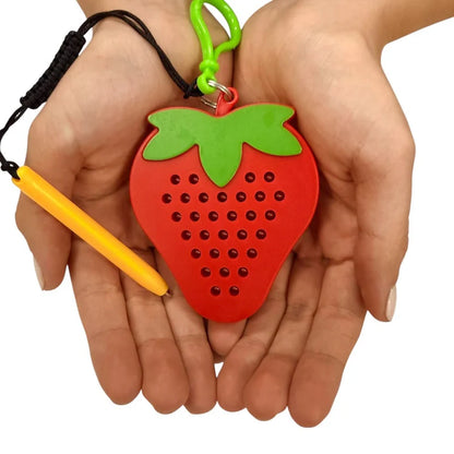 Kaiko Strawberry Magnetic Pad Keyring - Portable Sensory Fidget Tool