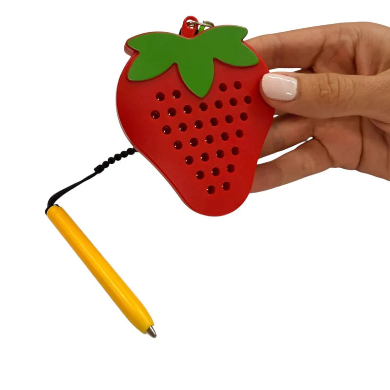 Kaiko Strawberry Magnetic Pad Keyring - Portable Sensory Fidget Tool