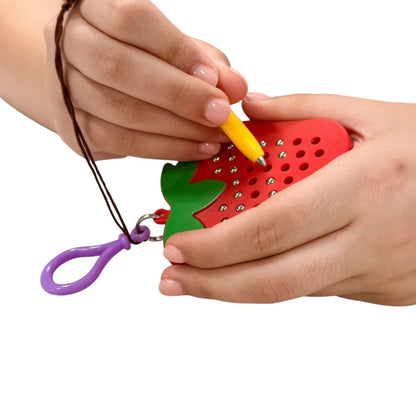 Kaiko Strawberry Magnetic Pad Keyring - Portable Sensory Fidget Tool