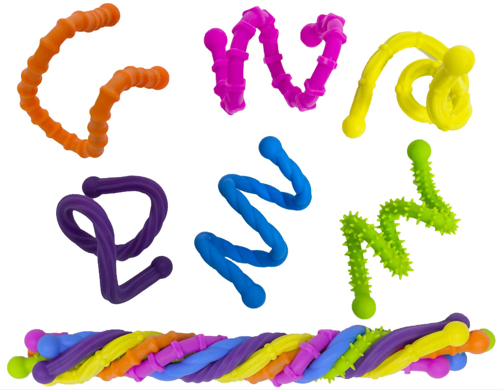 Kaiko Bendi Sticks Vibrant colourful flexible silicone sensory fidget toy for kids - view 2