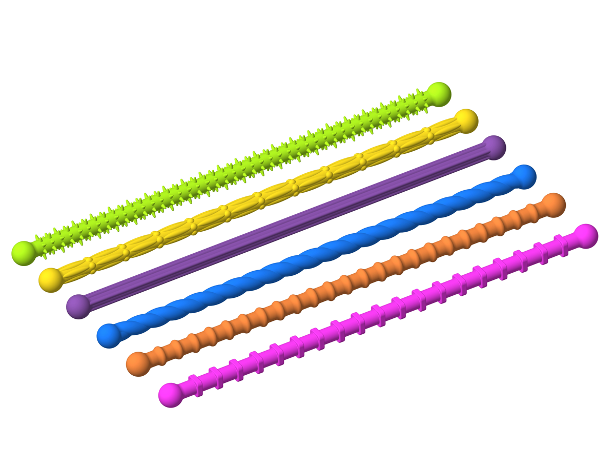 Kaiko Bendi Sticks Vibrant colourful flexible silicone sensory fidget toy for kids - view 3