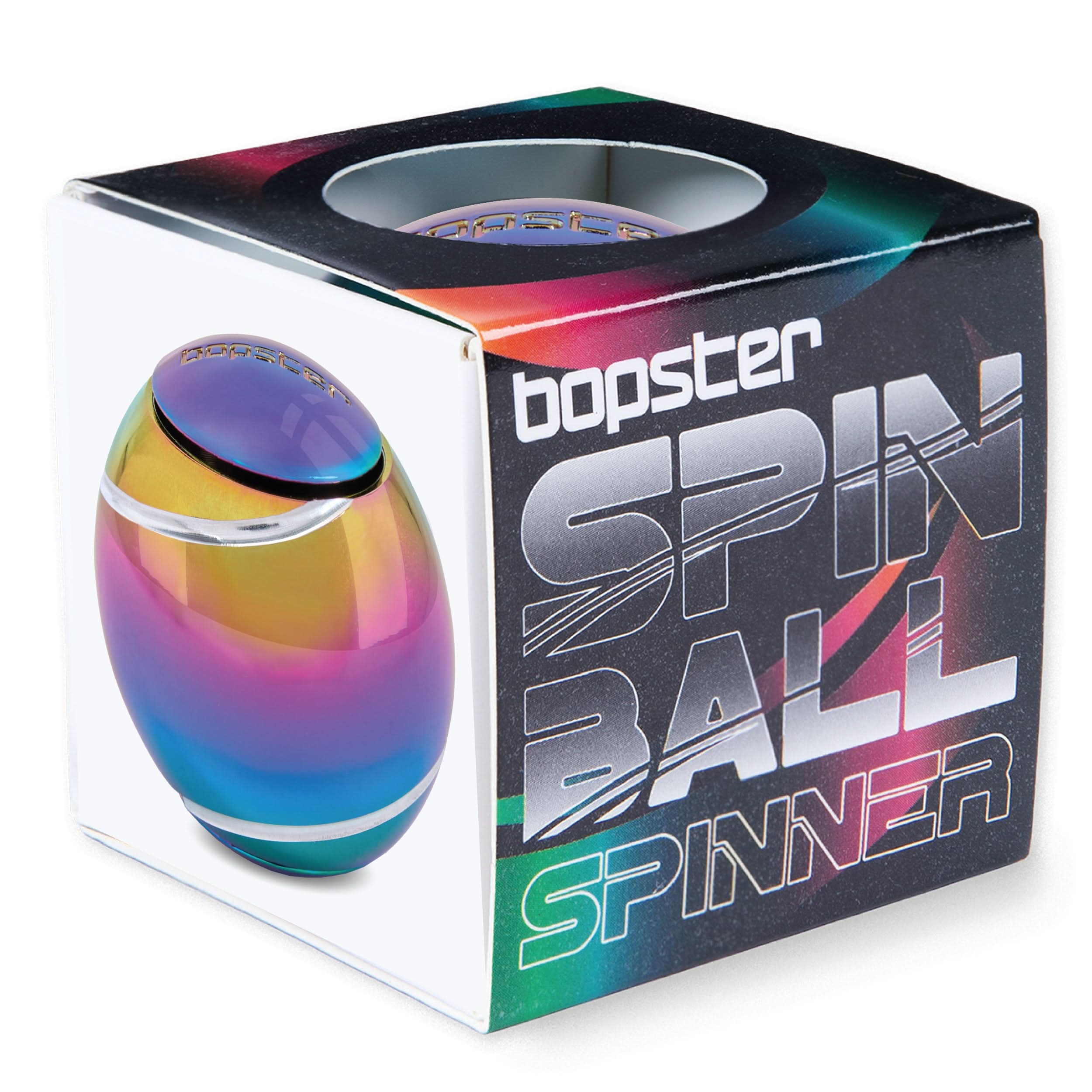 Kaiko Bopster Spin Ball Oil Slick sensory fidget toy with vibrant swirling colours - view 11