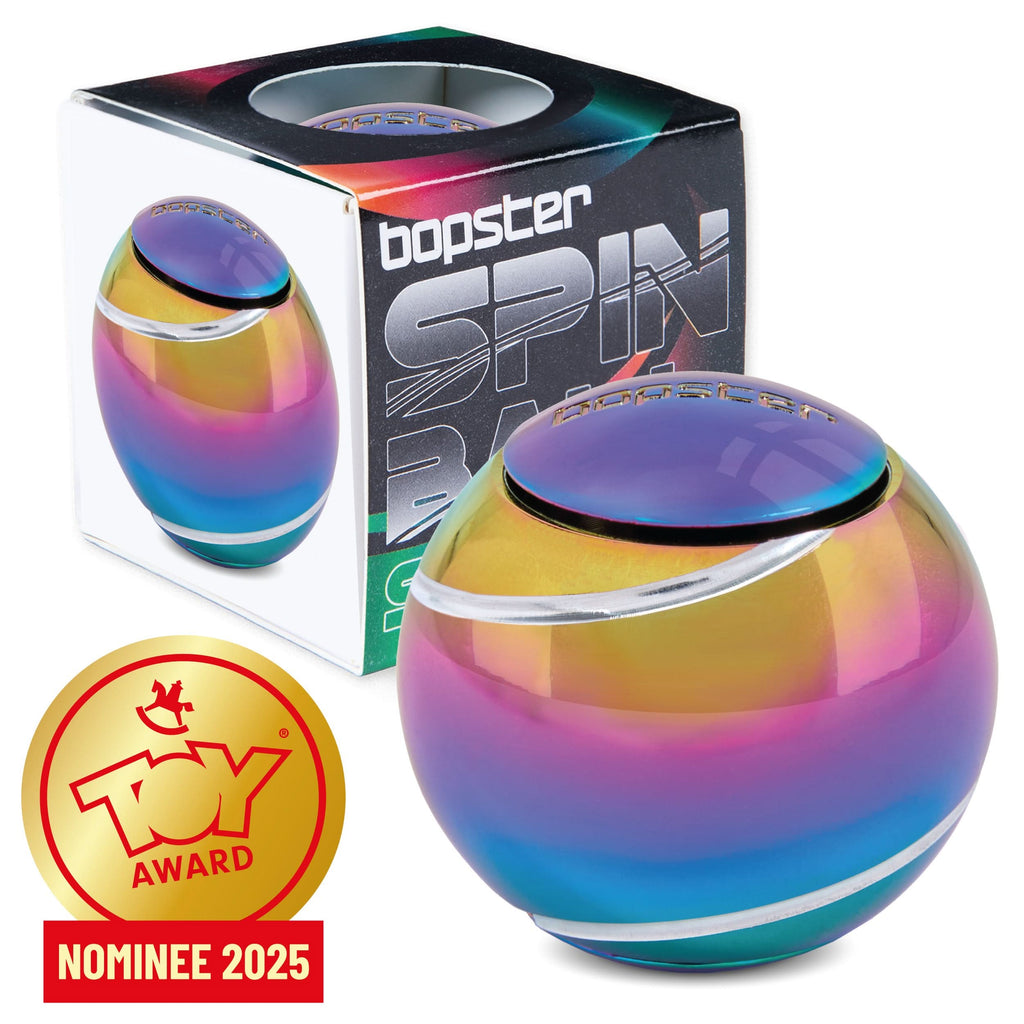 Kaiko Bopster Spin Ball Oil Slick sensory fidget toy with vibrant swirling colours - view 19