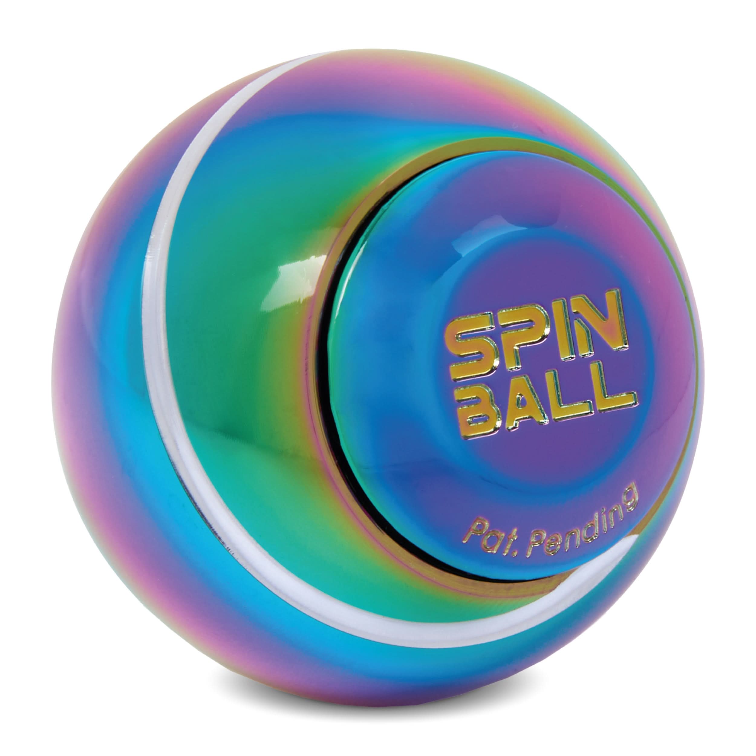 Kaiko Bopster Spin Ball Oil Slick sensory fidget toy with vibrant swirling colours