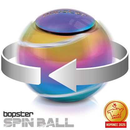 Kaiko Bopster Spin Ball Oil Slick sensory fidget toy with vibrant swirling colours - view 9