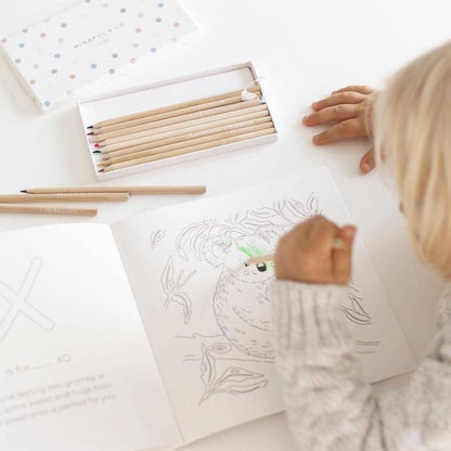 Mindful and Co Kids Affirmation Colouring Pencils
