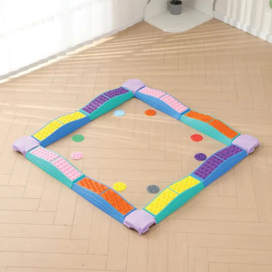 Tactile Balance Stones & Beams 20 Pieces - Sensory and educational product from Calm Cove Kids