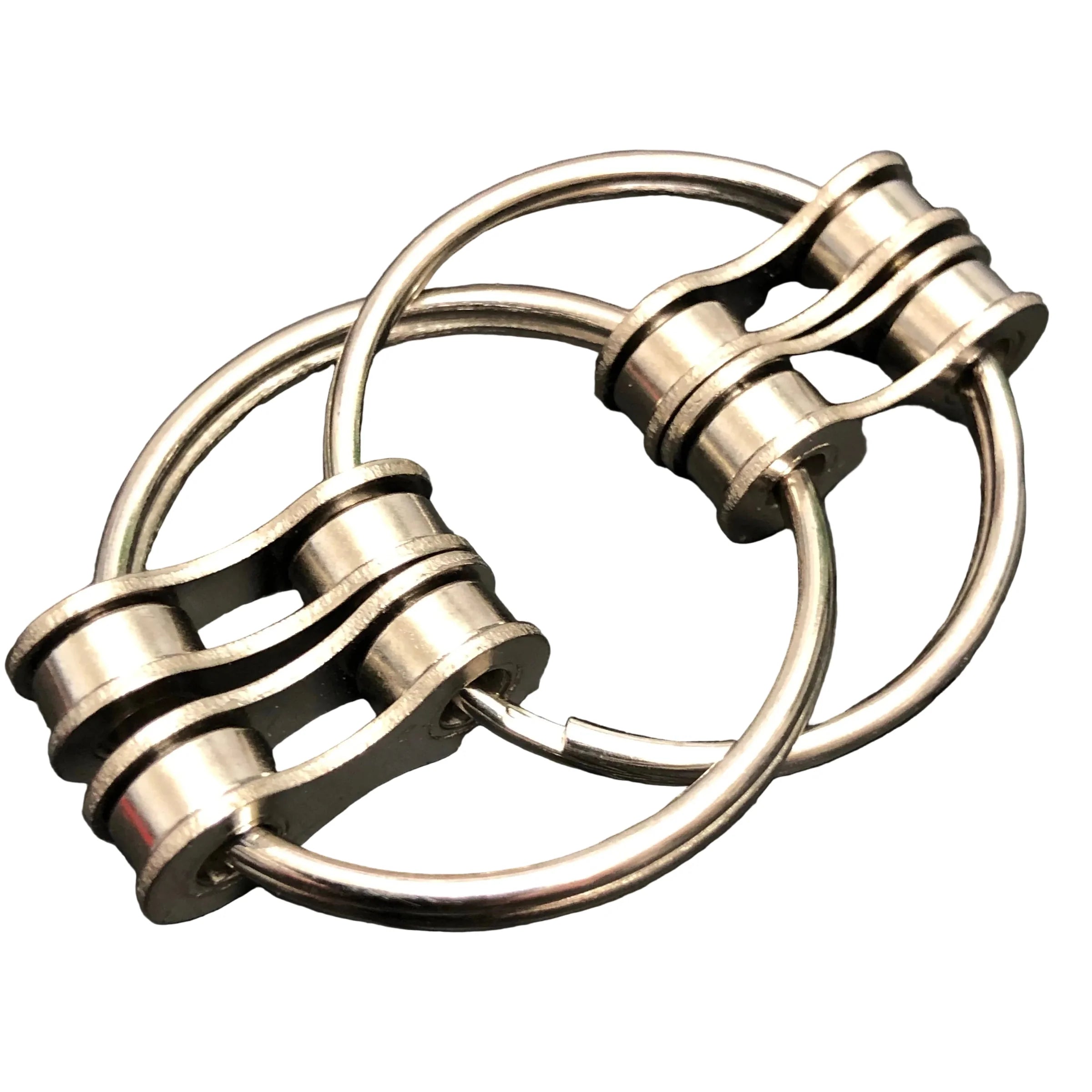 Kaiko Loop Fidget Large Silver Double - Sensory Focus Tool