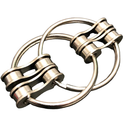 Kaiko Loop Fidget Large Silver Double - Sensory Focus Tool