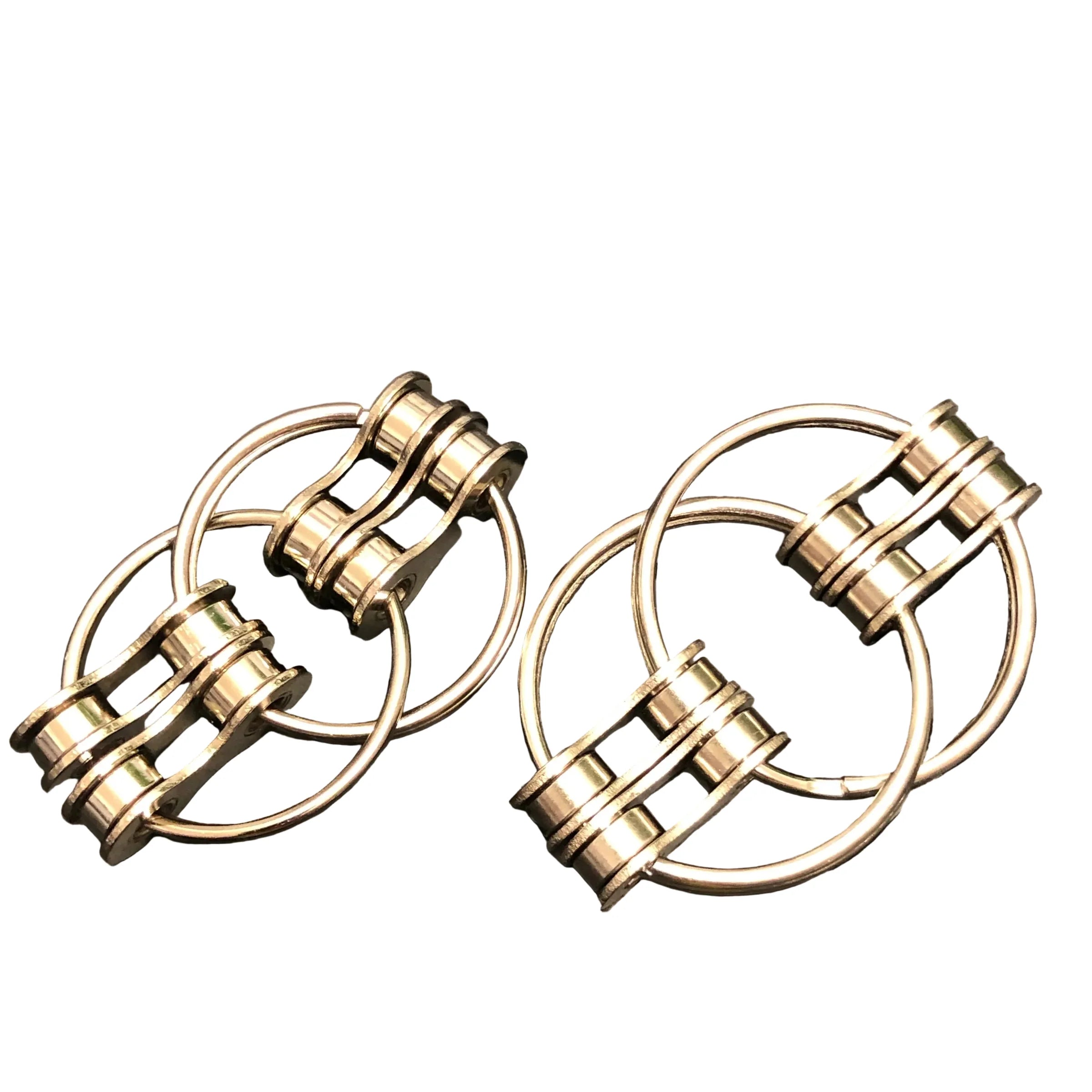 Kaiko Loop Fidget Large Silver Double - Sensory Focus Tool