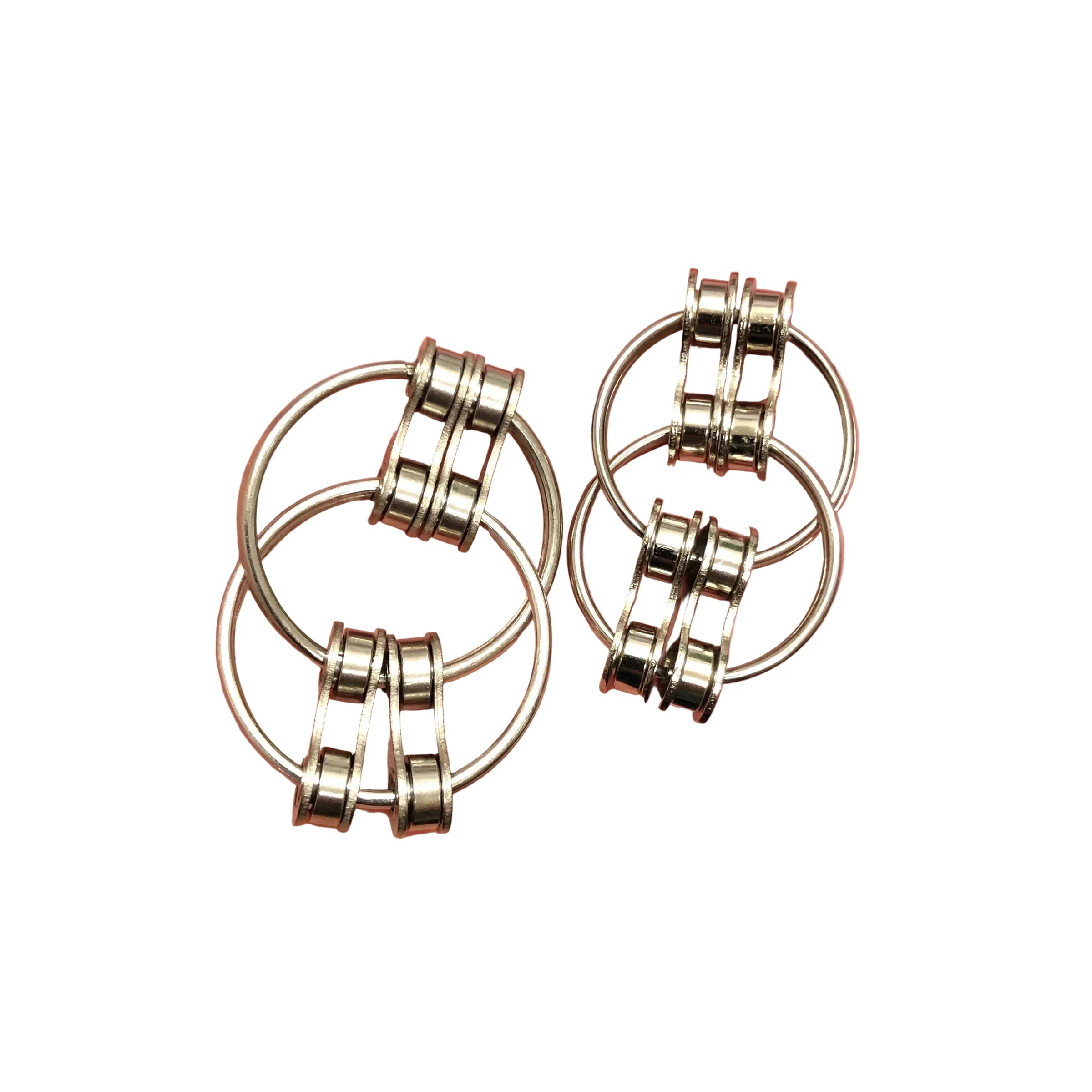 Kaiko Loop Fidget Small Silver Double - Sensory Focus Tool