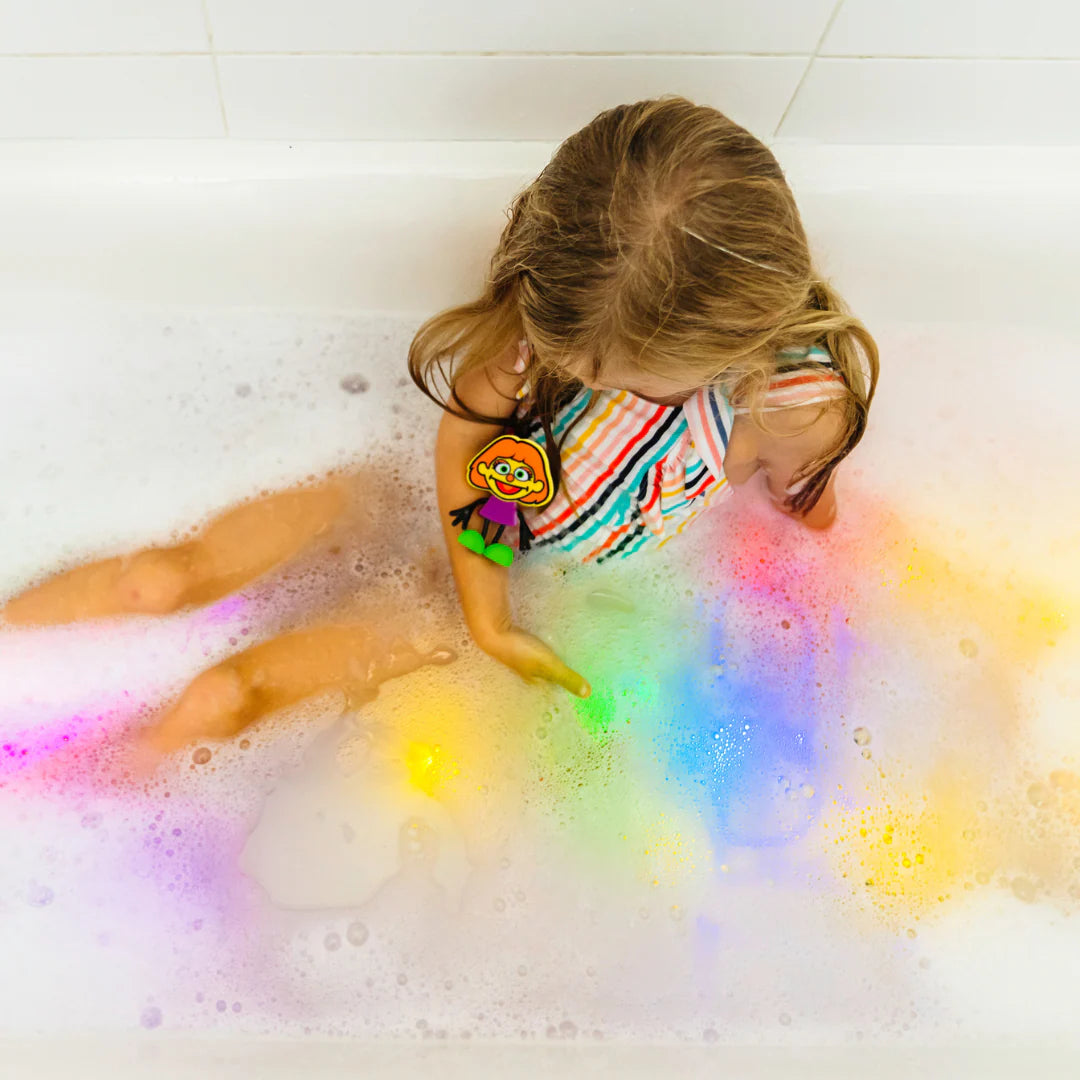 Jellystone Glo Pal Cube Lumi - Light-Up Sensory Toy for Calm Bath Time