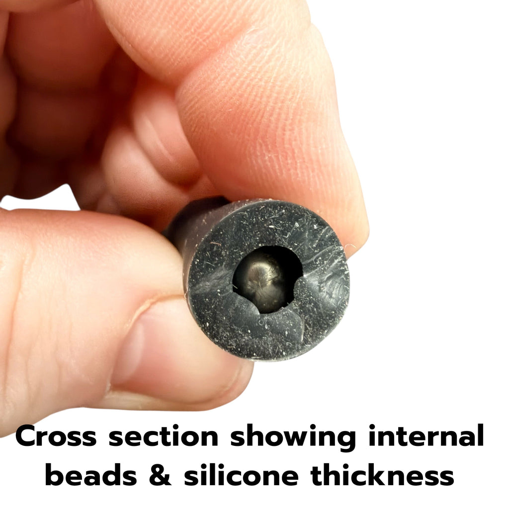 Kaiko Octopop Large Black wearable sensory fidget with 8 tactile nodes and 7 internal beads - view 6