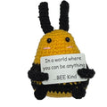 Kaiko Fidgets BEE Kind mini hand-crocheted bee plush sensory comfort toy