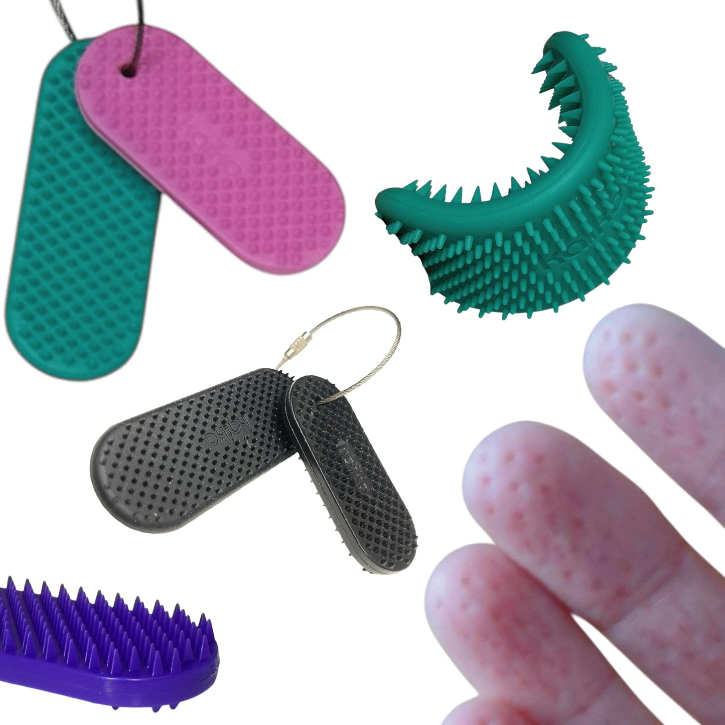 Kaiko Spikeyring Dual Pads - Sensory Fidget Ring for Calm & Focus