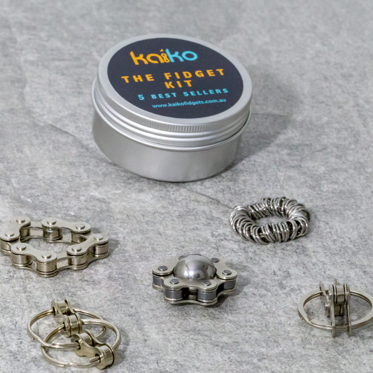 Kaiko The Fidget Kit sensory toys for focus and calm with five best-selling fidget tools