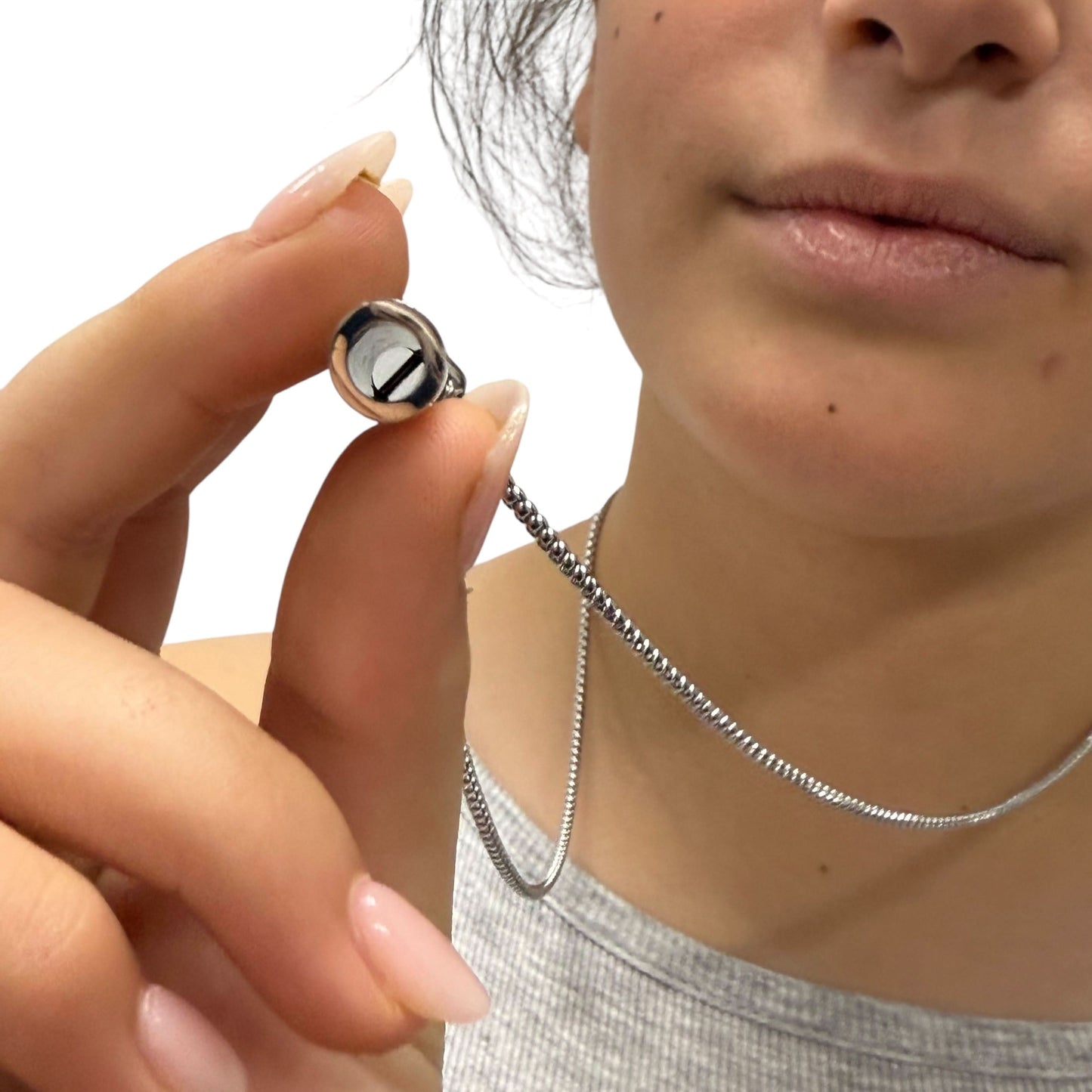 Kaiko Breath Tool Stainless Steel Necklace - Sensory Calm & Balance