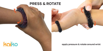 Kaiko Wrist Spikey Small Black - Sensory Wearable