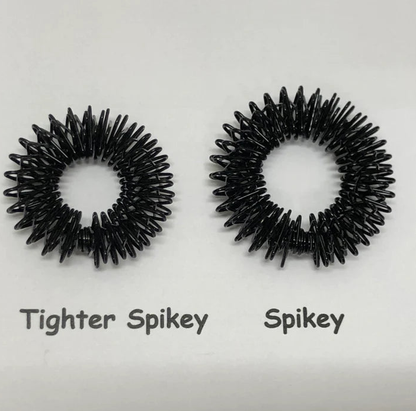 Kaiko Finger Spikey Duo Black - Fidget Rings