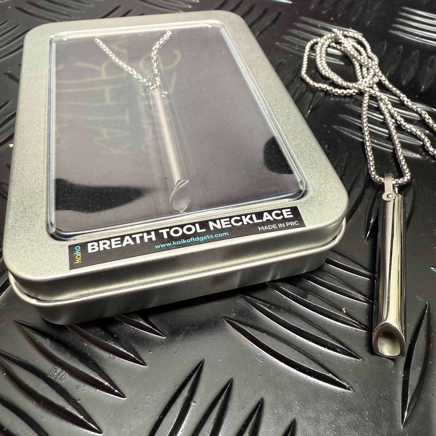 Kaiko Breath Tool Stainless Steel Necklace - Sensory Calm & Regulation