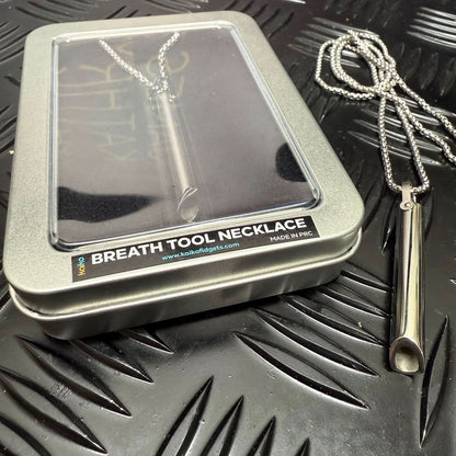 Kaiko Breath Tool Stainless Steel Necklace - Sensory Calm & Balance