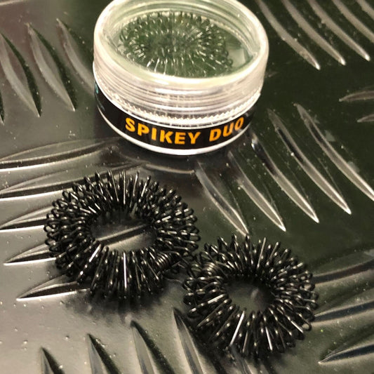 Kaiko Finger Spikey Duo black sensory fidget rings set for soothing tactile input