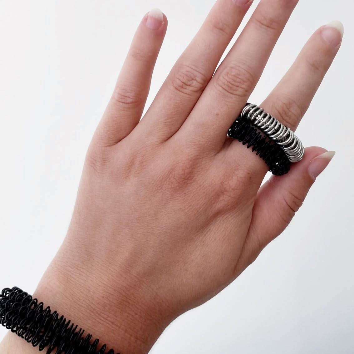 Kaiko Wrist Spikey Black Large - Sensory Wearable