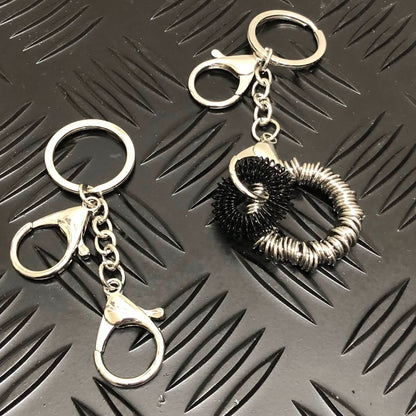 Kaiko Fidgets Silver Keyring - Sensory Fidget Accessory for Balance