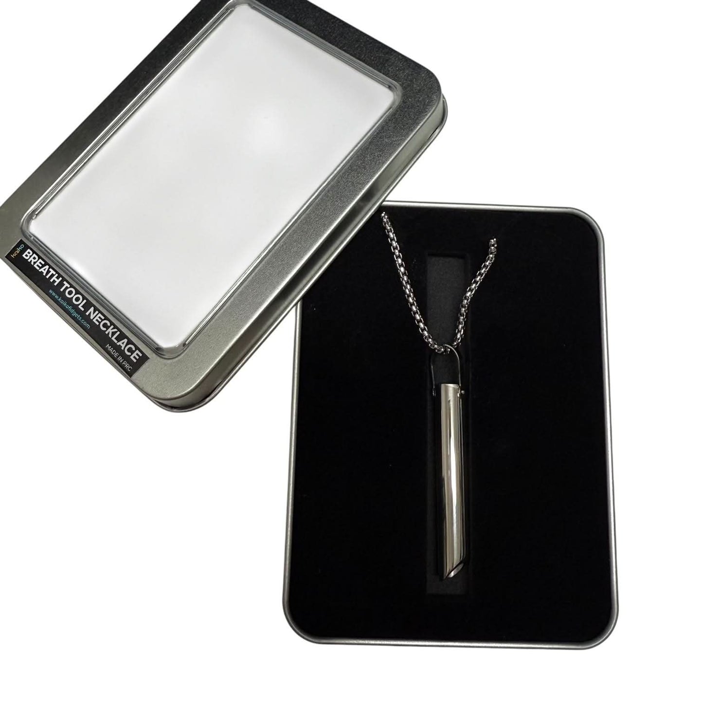 Kaiko Breath Tool Stainless Steel Necklace - Sensory Calm & Balance
