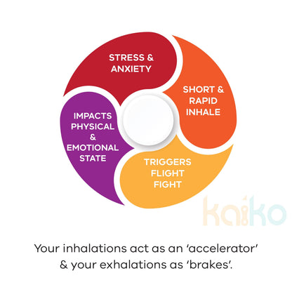 Kaiko Breath Tool Stainless Steel Necklace - Sensory Calm & Balance