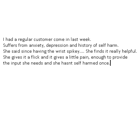 Kaiko Wrist Spikey Small Black - Sensory Wearable