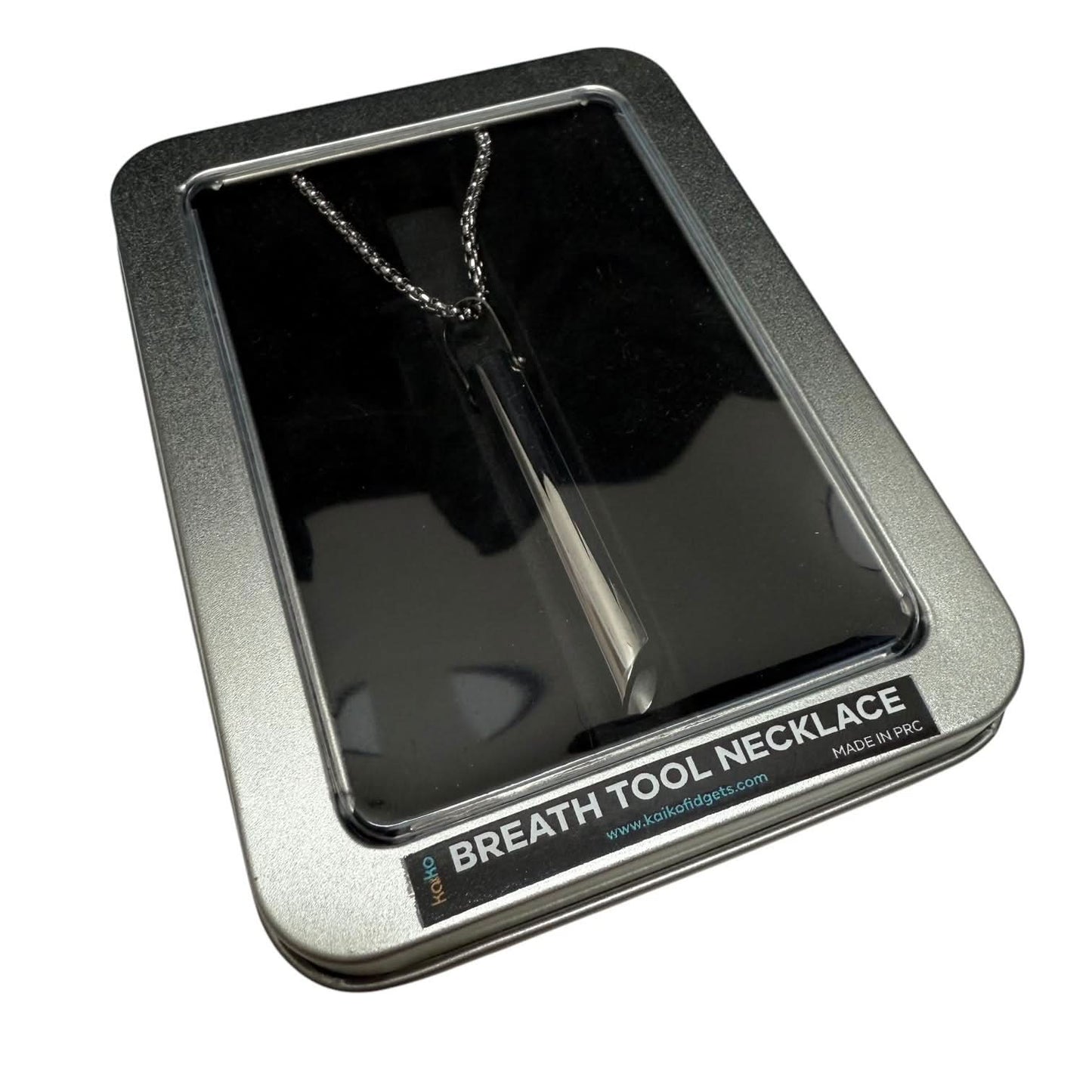 Kaiko Breath Tool Stainless Steel Necklace - Sensory Calm & Balance