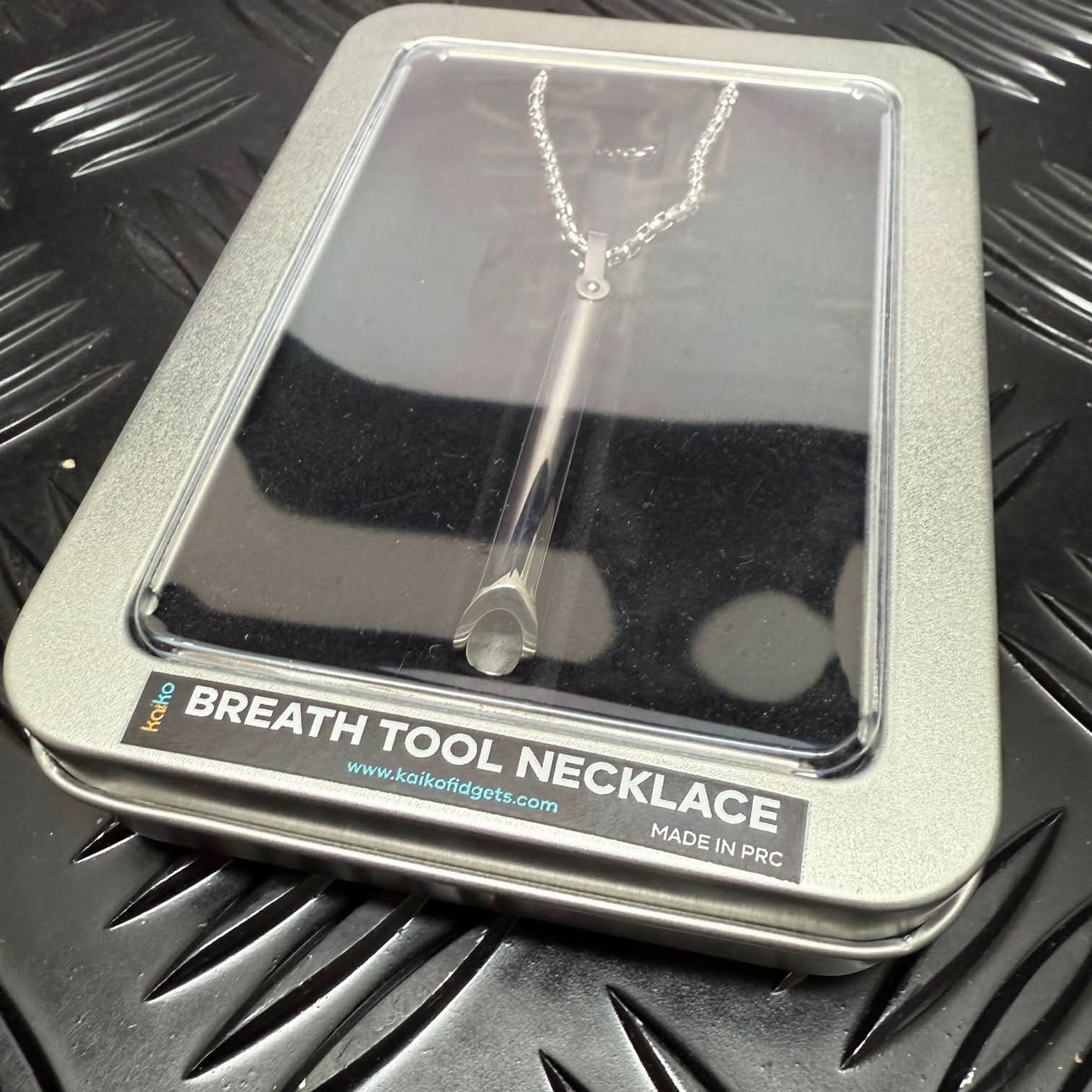 Kaiko Breath Tool Stainless Steel Necklace - Sensory Calm & Balance