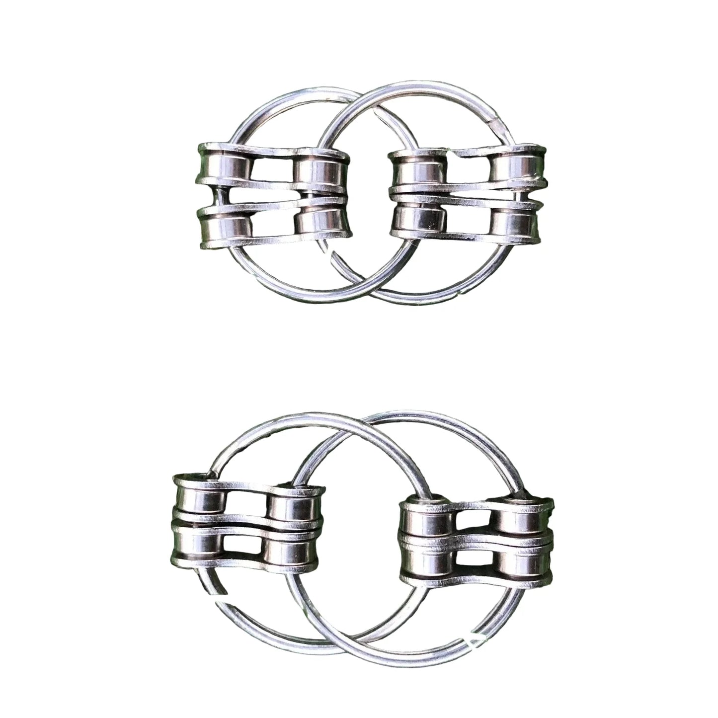 Kaiko Loop Fidget Large Silver Double - Sensory Focus Tool