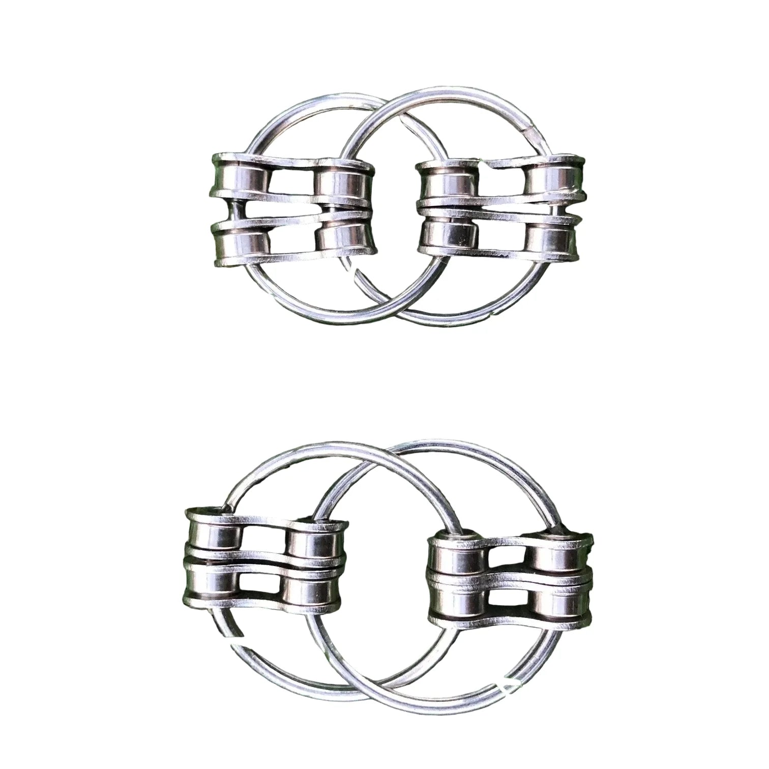 Kaiko Loop Fidget Large Silver Double - Sensory Focus Tool