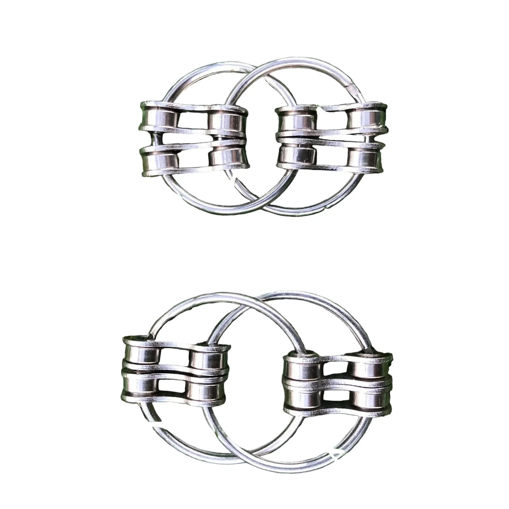 Kaiko Loop Fidget Small Silver Double - Sensory Focus Tool