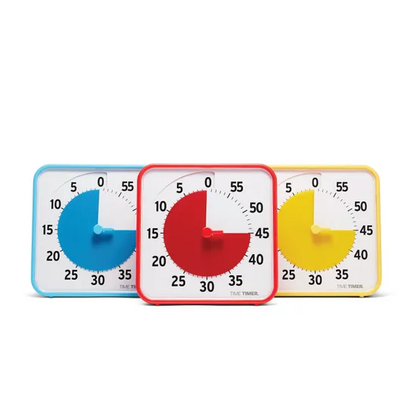Time Timer Classroom Set - Primary Colours - Sensory and educational product from Calm Cove Kids