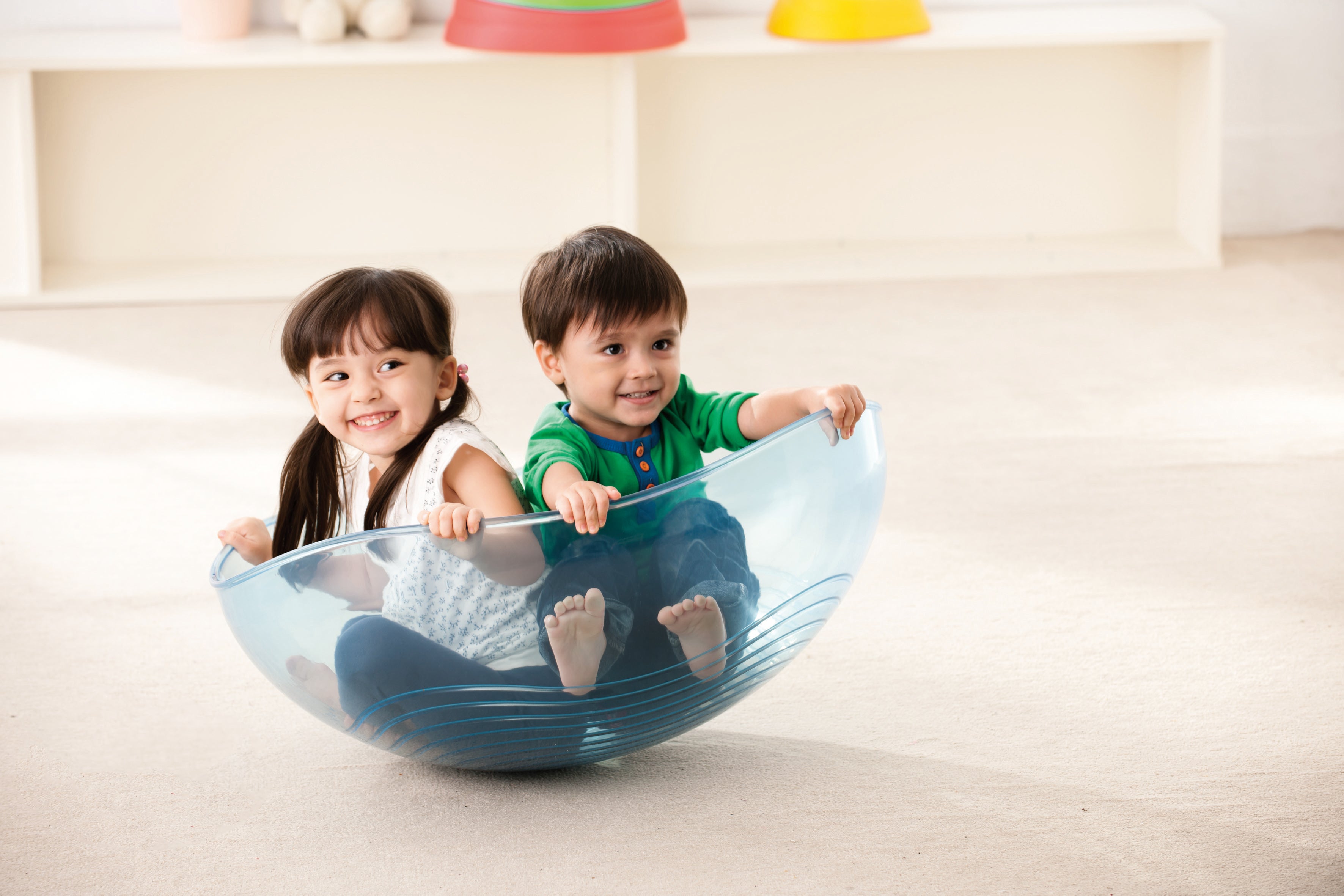 WePlay Rocking Clear Bowl - Sensory and educational product from Calm Cove Kids